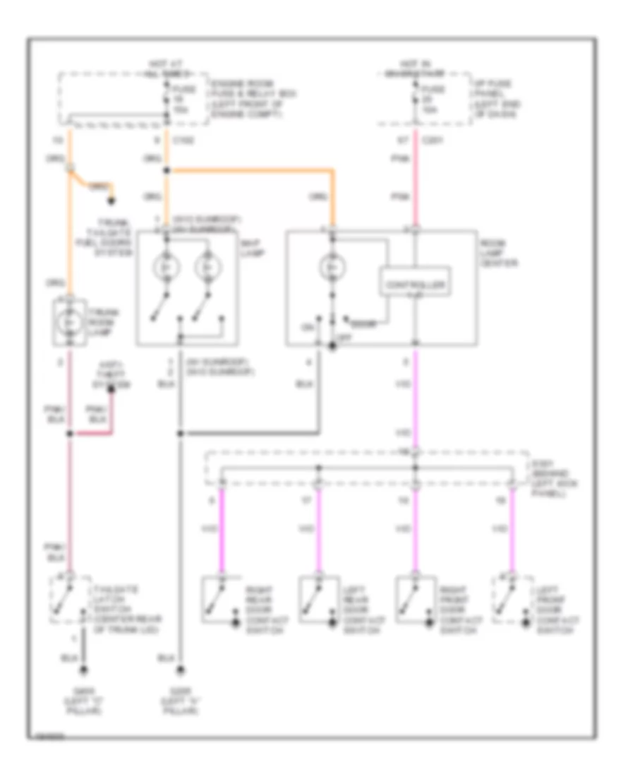 Courtesy Lamps Wiring Diagram for Suzuki Forenza EX 2004