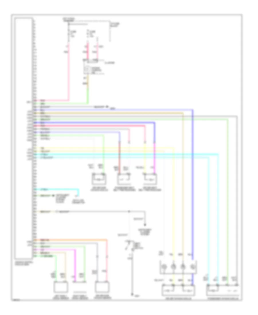 Supplemental Restraints Wiring Diagram for Suzuki Forenza LX 2004