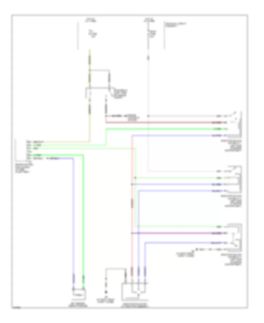 Cooling Fan Wiring Diagram for Suzuki SX4 Crossover 2009