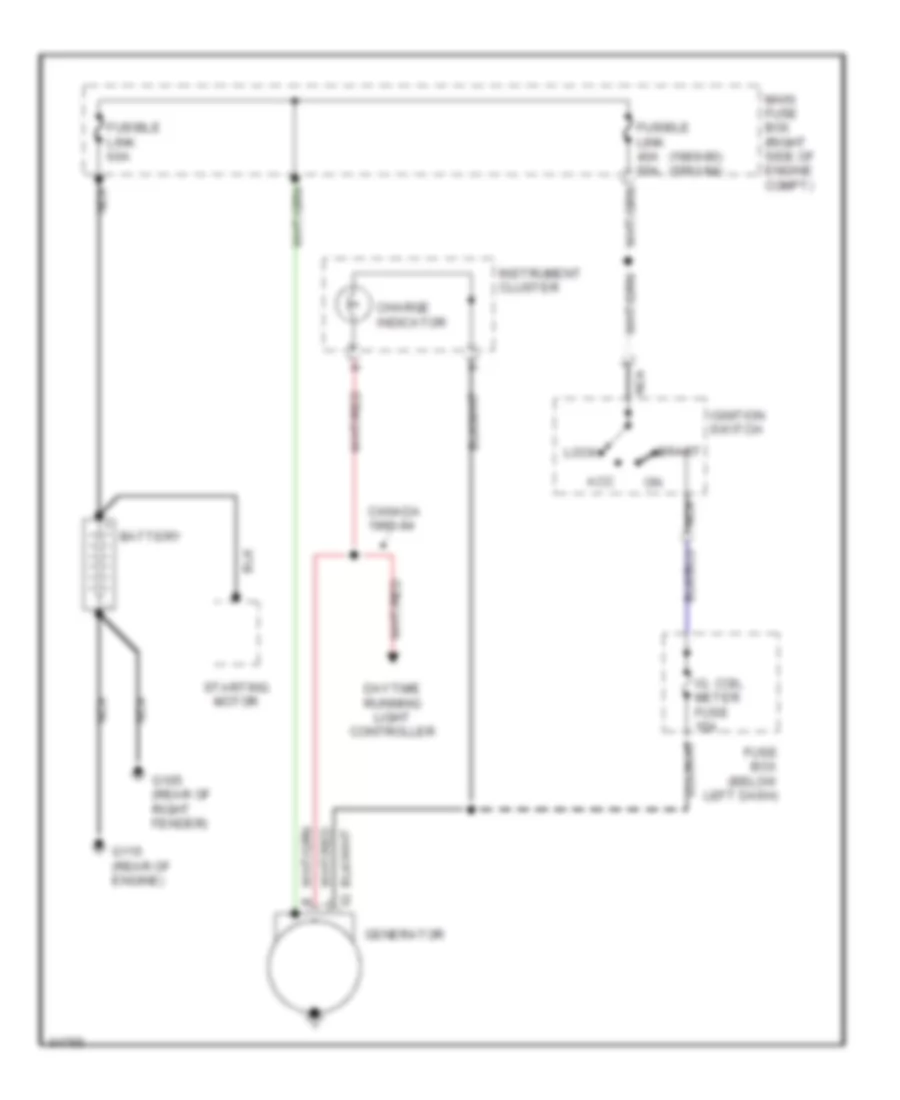 Charging Wiring Diagram for Suzuki Sidekick JL 1991