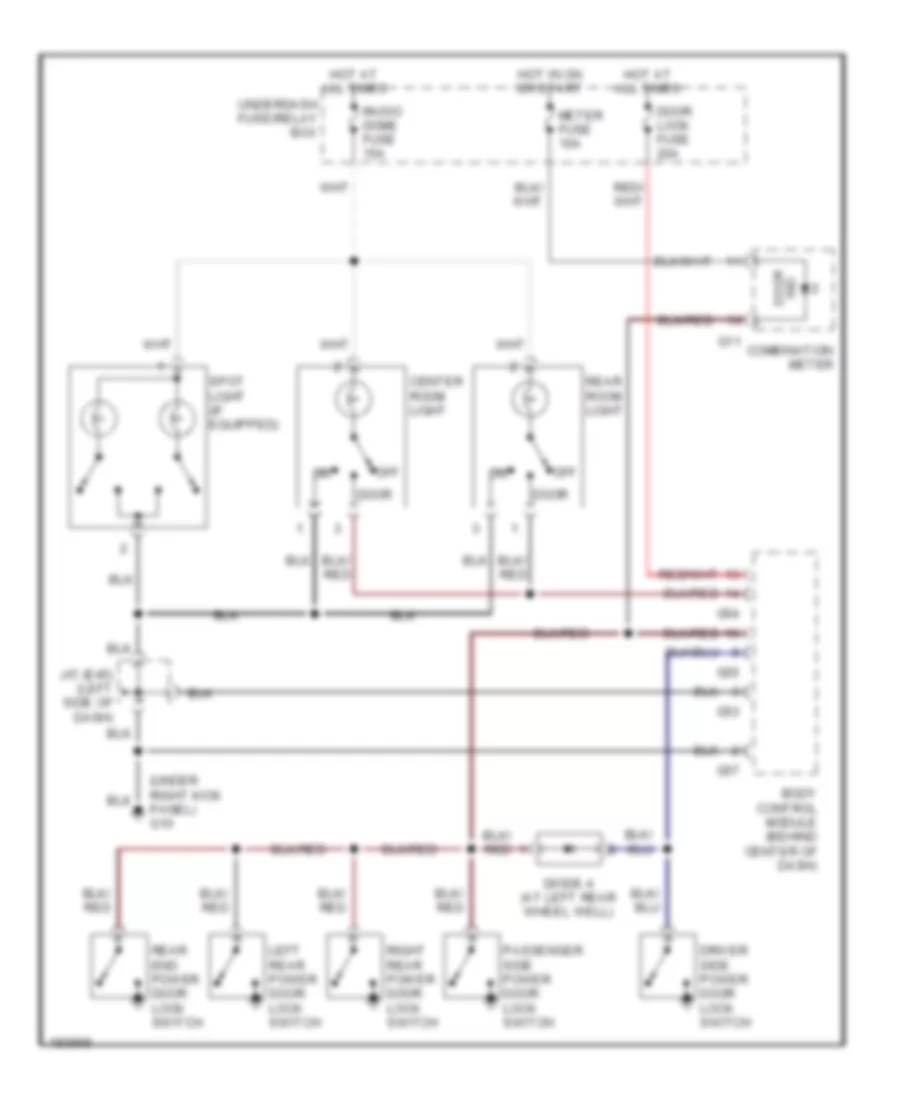 Courtesy Lamps Wiring Diagram for Suzuki Grand Vitara LX 2004