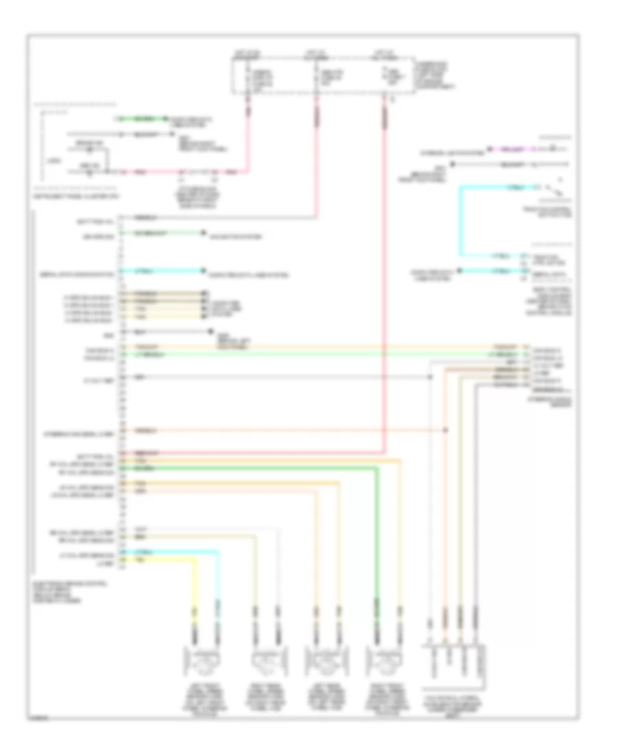 Anti lock Brakes Wiring Diagram for Suzuki XL7 Limited 2009