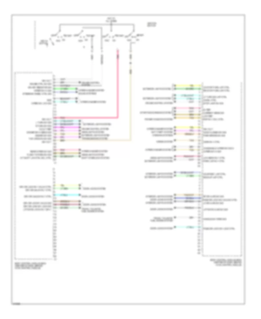 Body Control Modules Wiring Diagram 1 of 2 for Suzuki XL7 Limited 2009