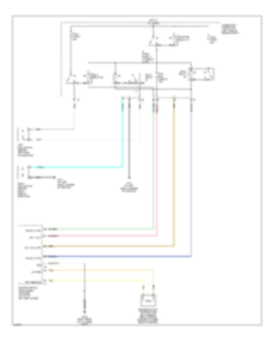 Cooling Fan Wiring Diagram for Suzuki XL7 Limited 2009