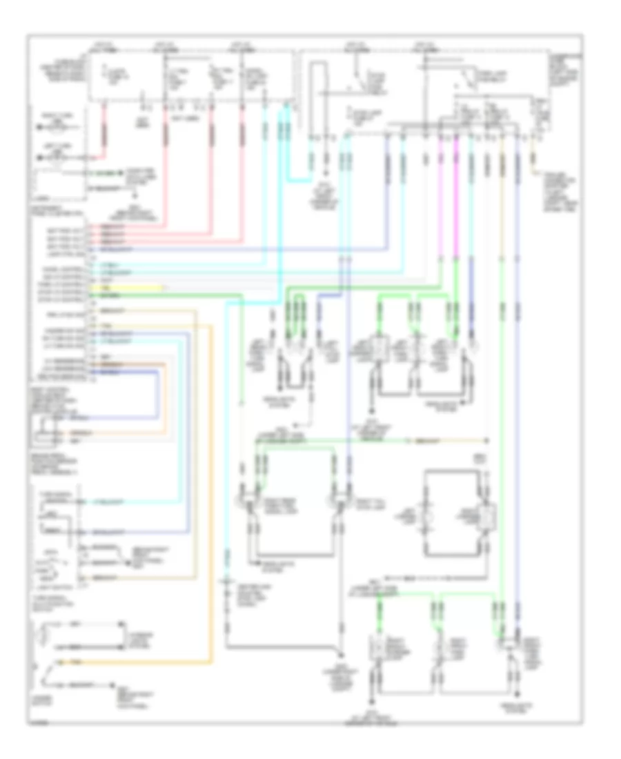 Exterior Lamps Wiring Diagram for Suzuki XL7 Limited 2009