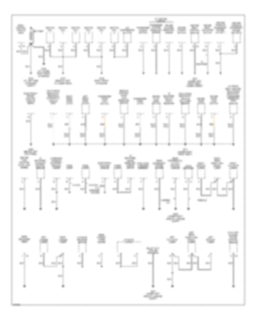 Ground Distribution Wiring Diagram 1 of 2 for Suzuki XL7 Limited 2009