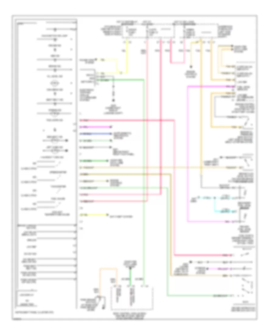 Instrument Cluster Wiring Diagram for Suzuki XL7 Limited 2009