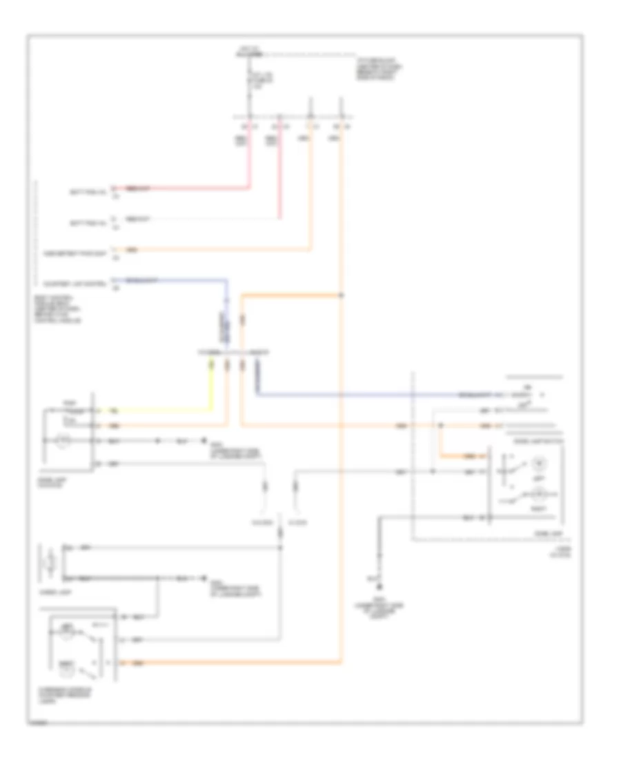 Courtesy Lamps Wiring Diagram for Suzuki XL7 Limited 2009