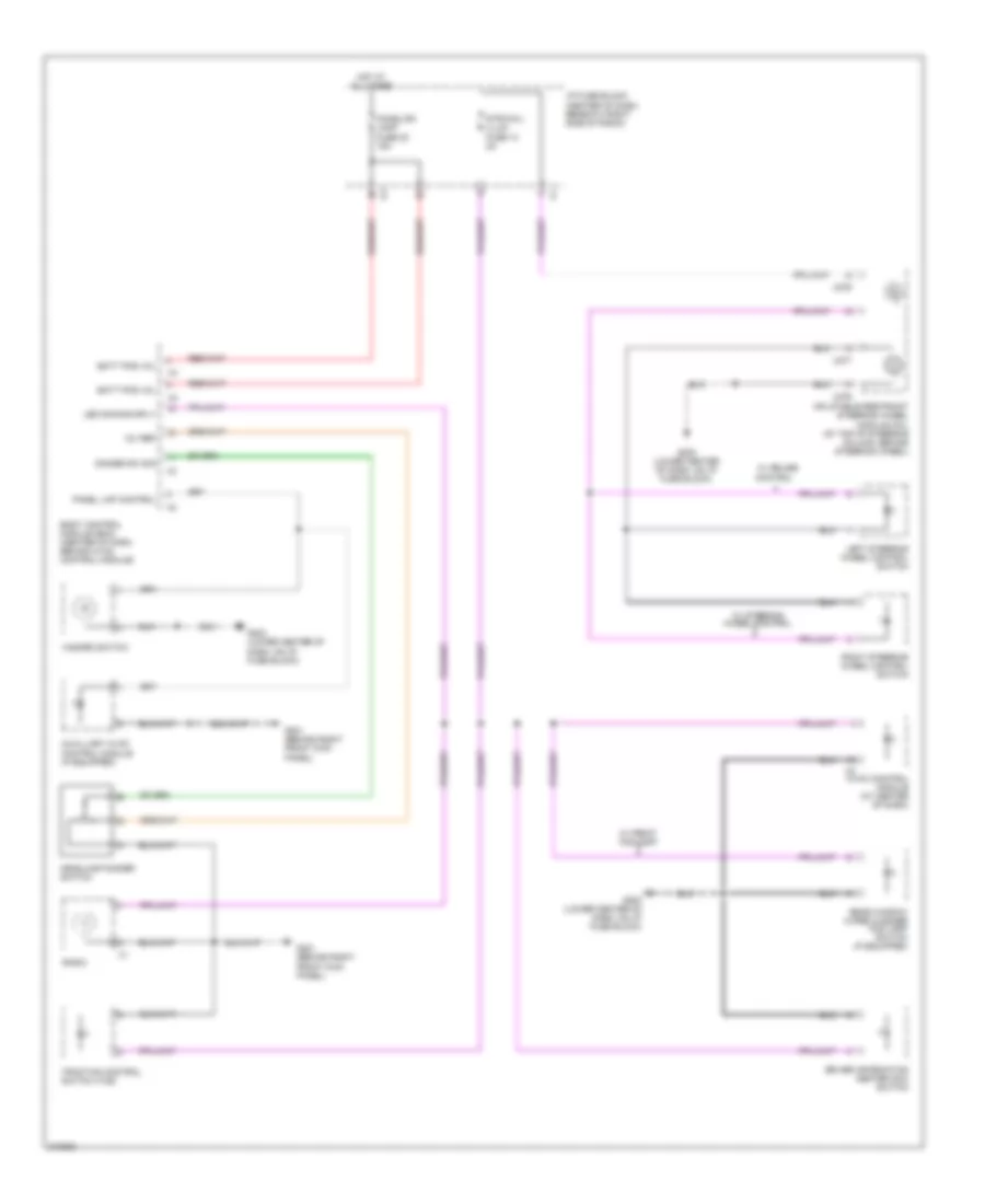 Instrument Illumination Wiring Diagram for Suzuki XL7 Limited 2009