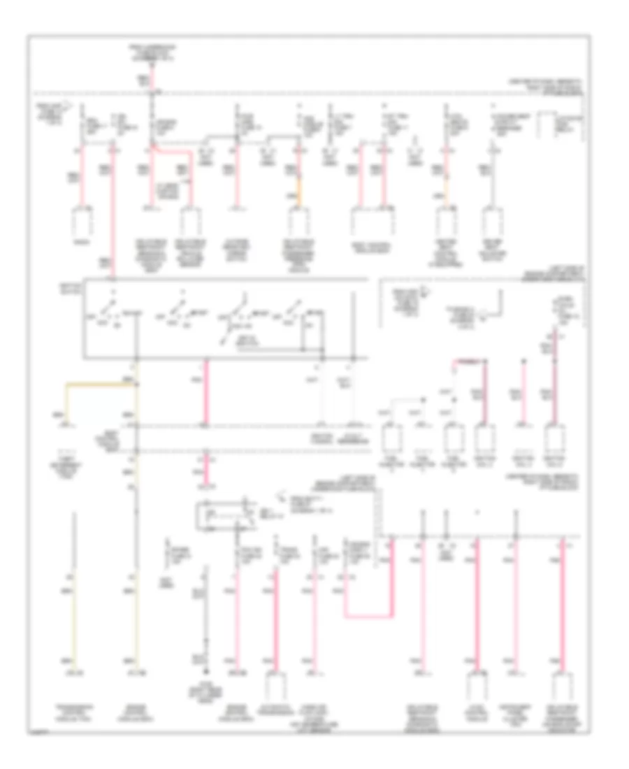 Power Distribution Wiring Diagram 2 of 3 for Suzuki XL7 Limited 2009