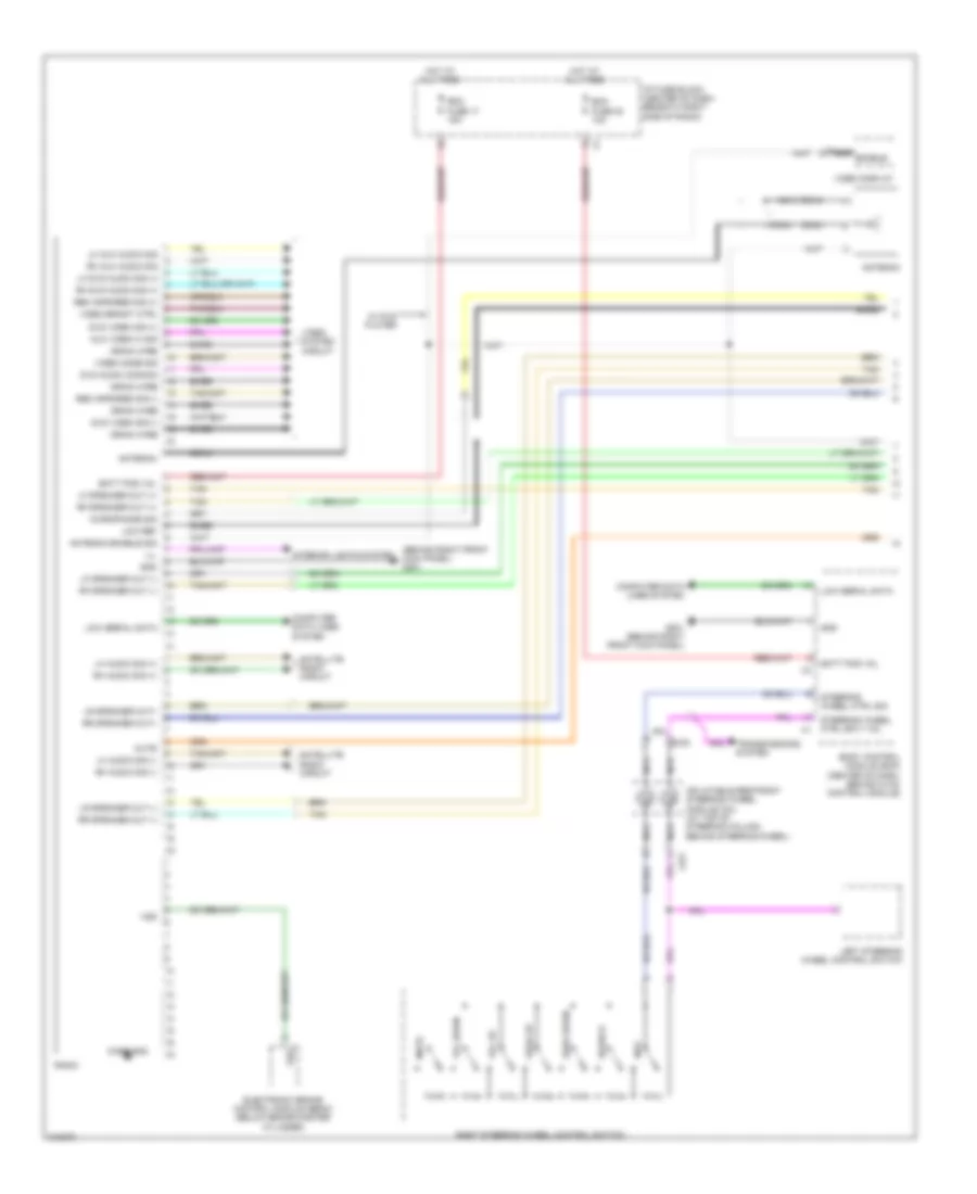 Radio Wiring Diagram Premium 1 of 2 for Suzuki XL7 Limited 2009