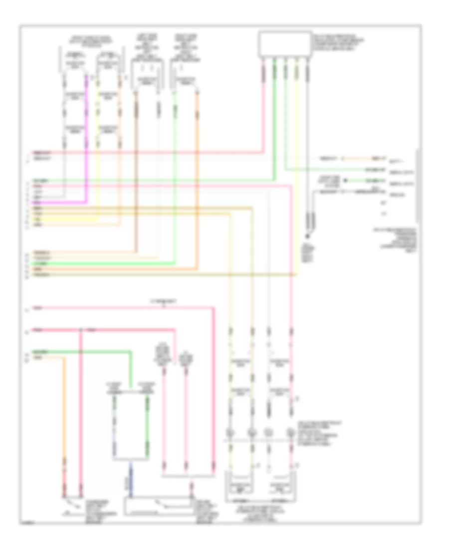 Supplemental Restraints Wiring Diagram (2 of 2) for Suzuki XL7 Limited 2009