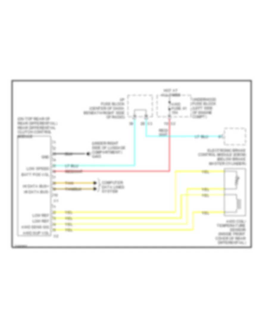 AWD Wiring Diagram for Suzuki XL7 Limited 2009