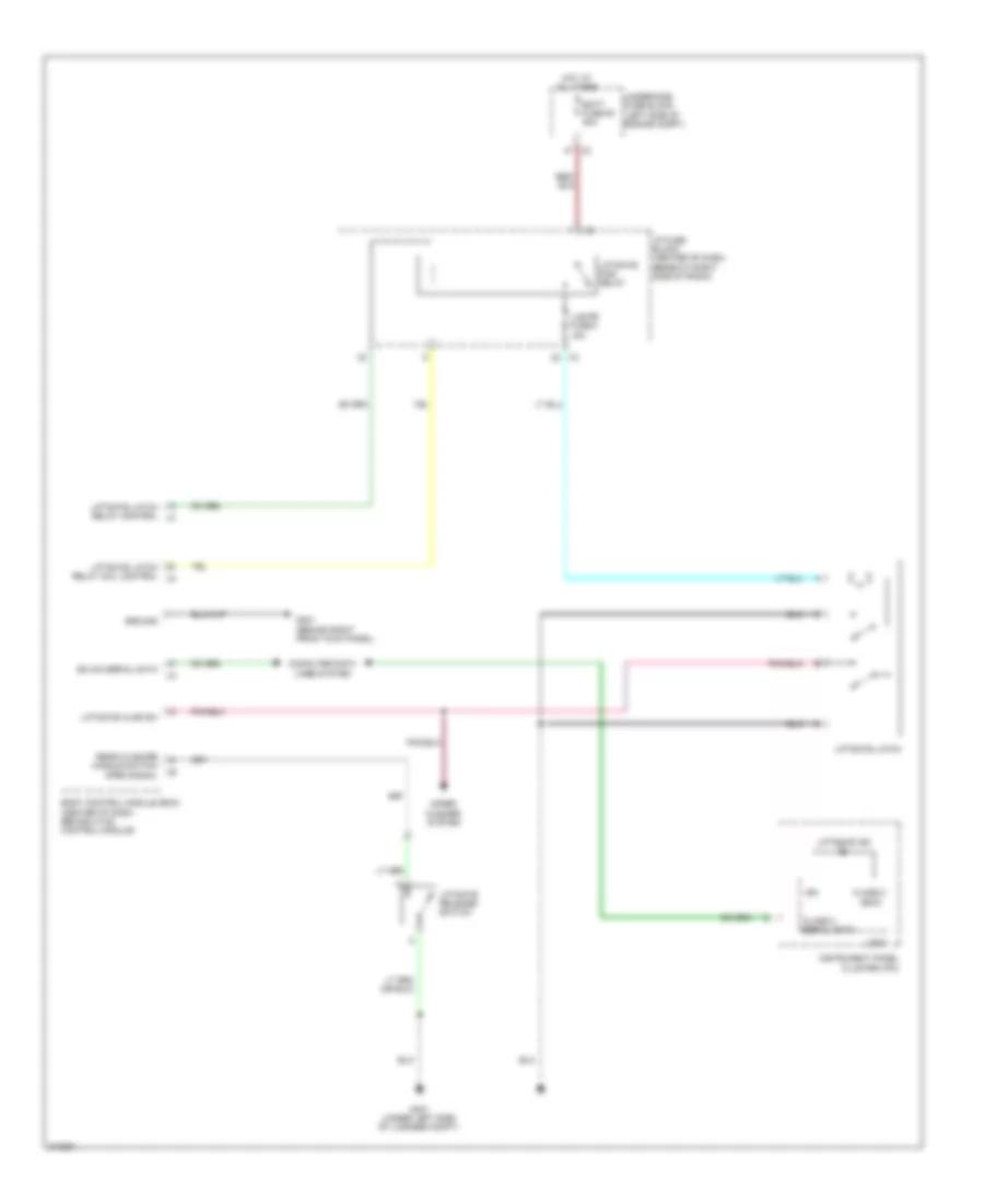 Liftgate Release Wiring Diagram for Suzuki XL7 Limited 2009