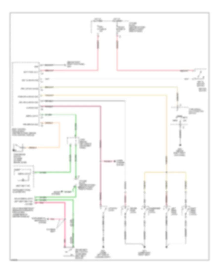 Warning Systems Wiring Diagram for Suzuki XL7 Limited 2009