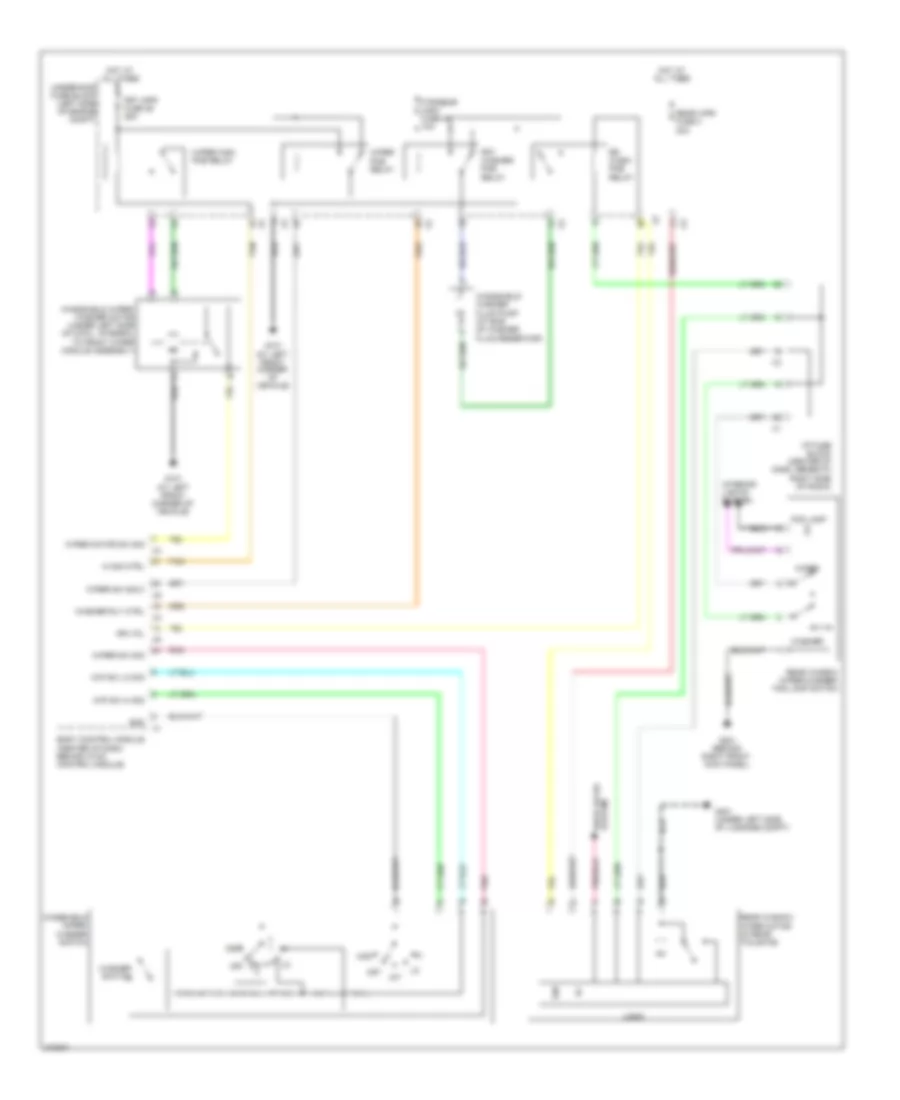 Wiper Washer Wiring Diagram for Suzuki XL7 Limited 2009