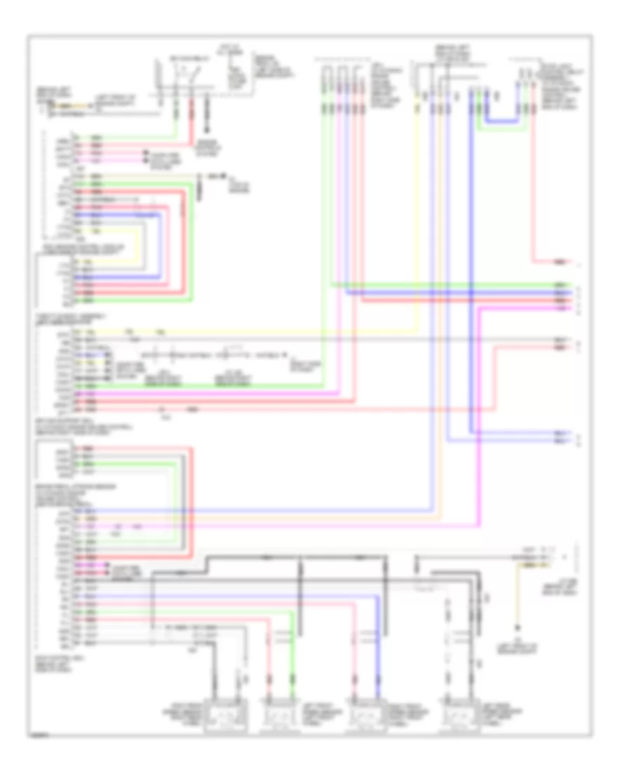 Электросхема системы круизконтроля (1 из 2) для Toyota Prius Plug-in 2012