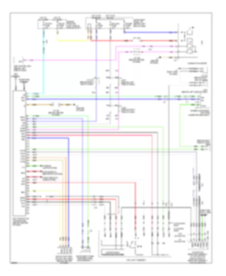Электросхема системы Telematics для Toyota Prius Plug-in 2012