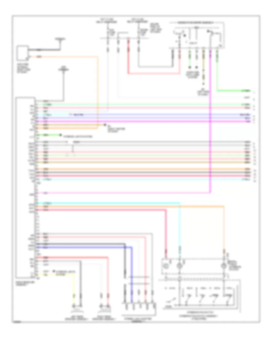 Электросхема магнитолы, без Навигация, С Встроенный Усилитель (1 из 2) для Toyota Matrix S 2009