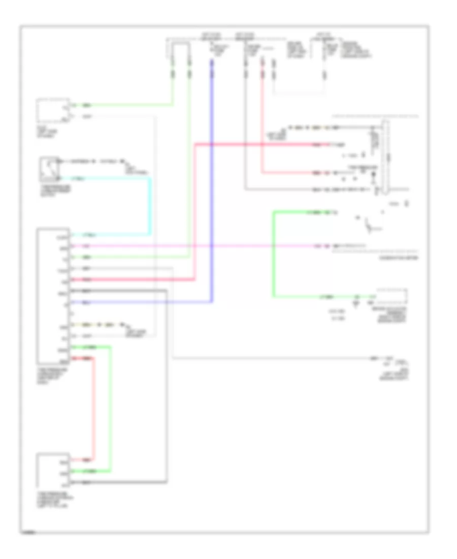 Электросхема системы контроля давления в шинах для Toyota Matrix S 2009