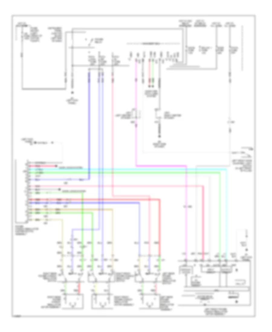 Power Windows Wiring Diagram, EV для Toyota RAV4 2012