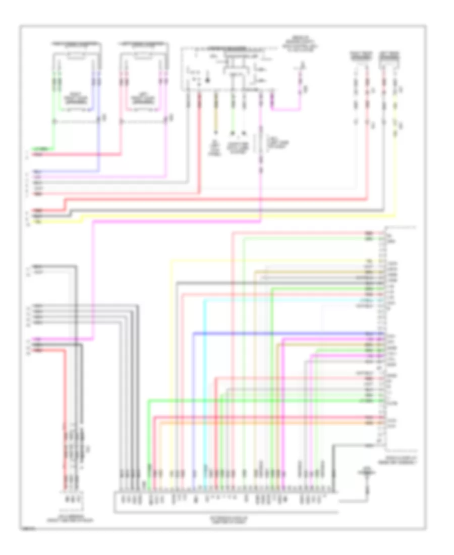 Электросхема магнитолы, Кроме EV С Навигация (2 из 2) для Toyota RAV4 2012