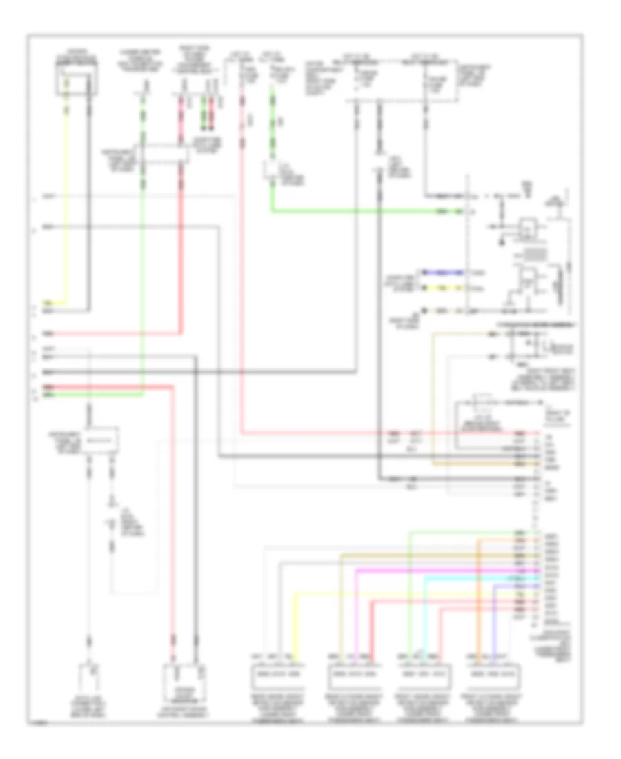 Supplemental Restraints Wiring Diagram, EV (2 из 2) для Toyota RAV4 2012
