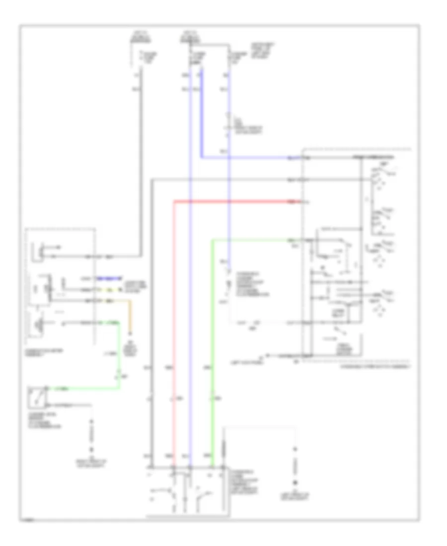 Front Wiper/Washer Wiring Diagram, EV для Toyota RAV4 2012