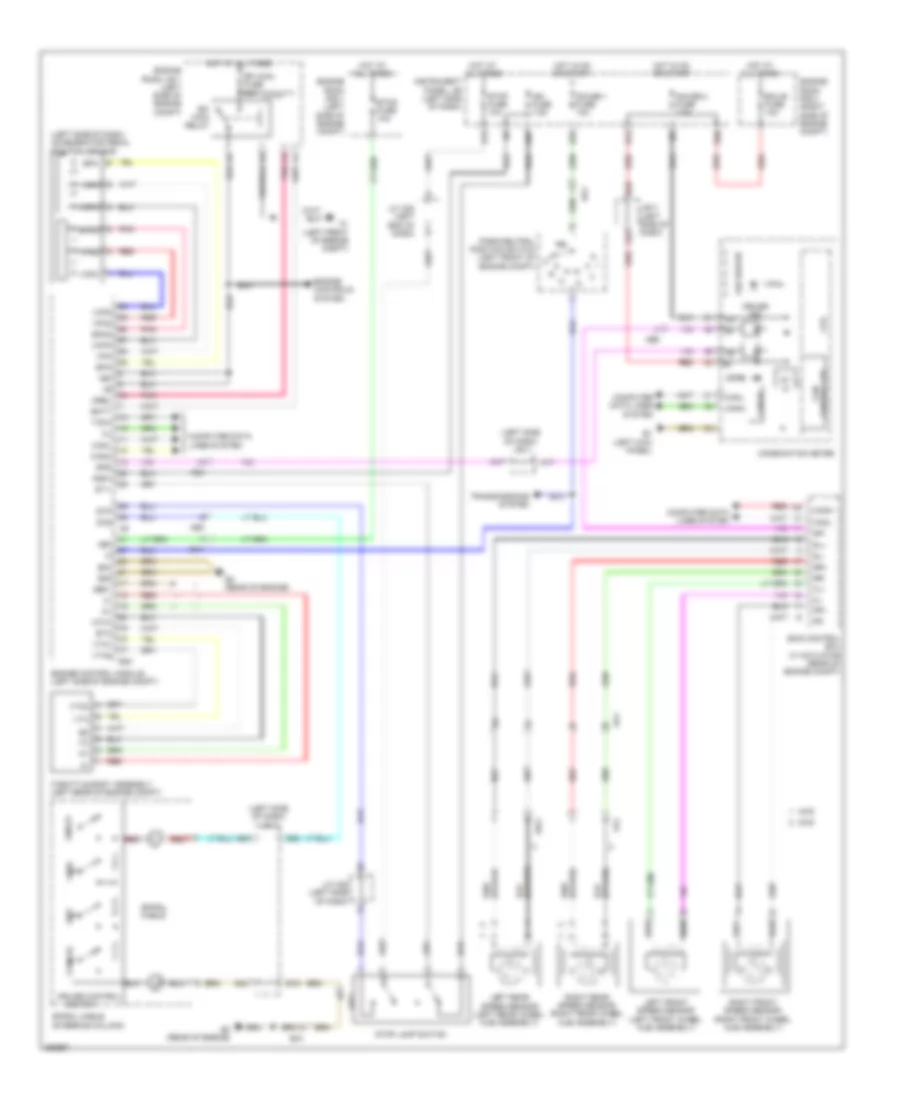 3.5L, Электросхема системы круизконтроля для Toyota RAV4 2012