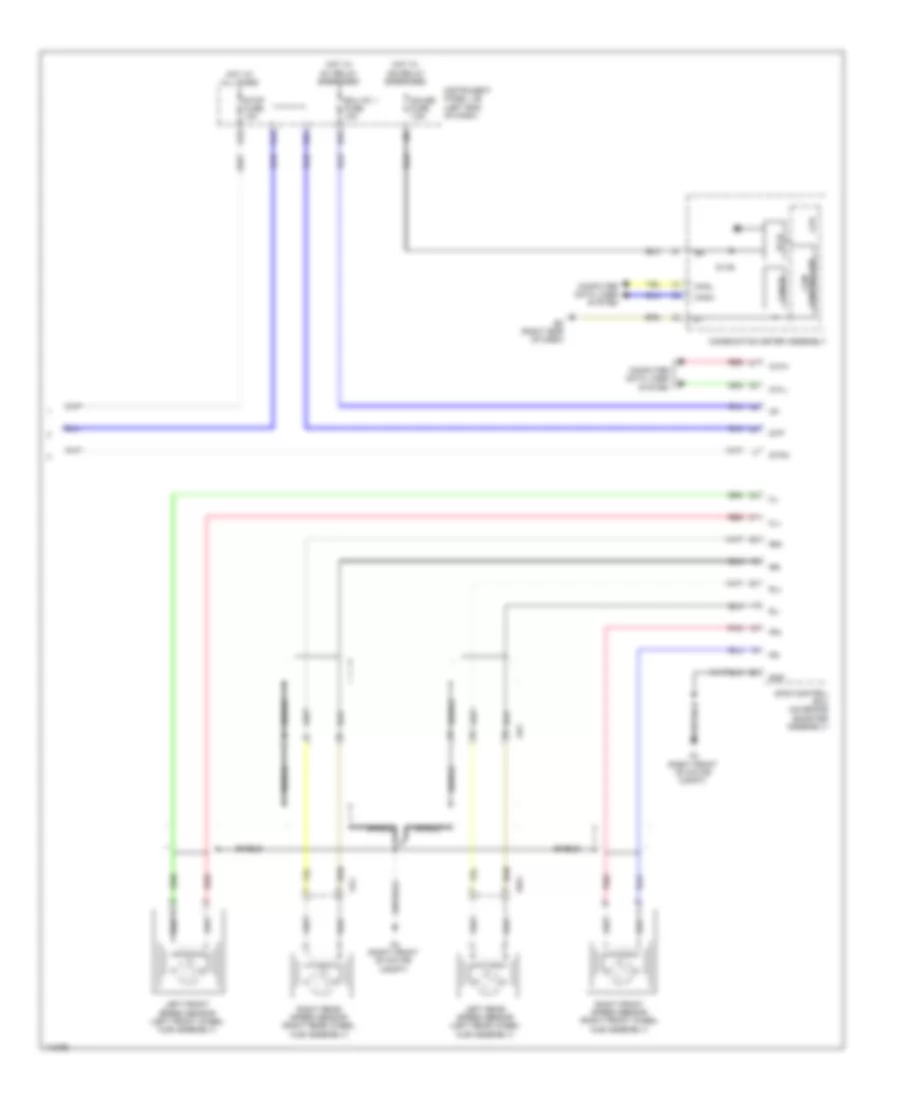 EV, Электросхема системы круизконтроля (2 из 2) для Toyota RAV4 2012