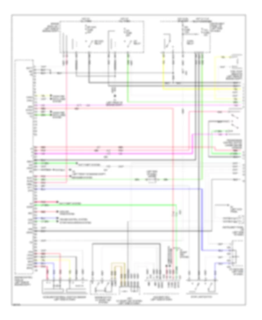 3.5L, Электросхема системы управления двигателем (1 из 5) для Toyota RAV4 2012