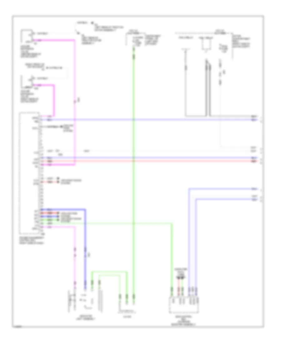 EV, Электросхема системы управления двигателем (1 из 9) для Toyota RAV4 2012