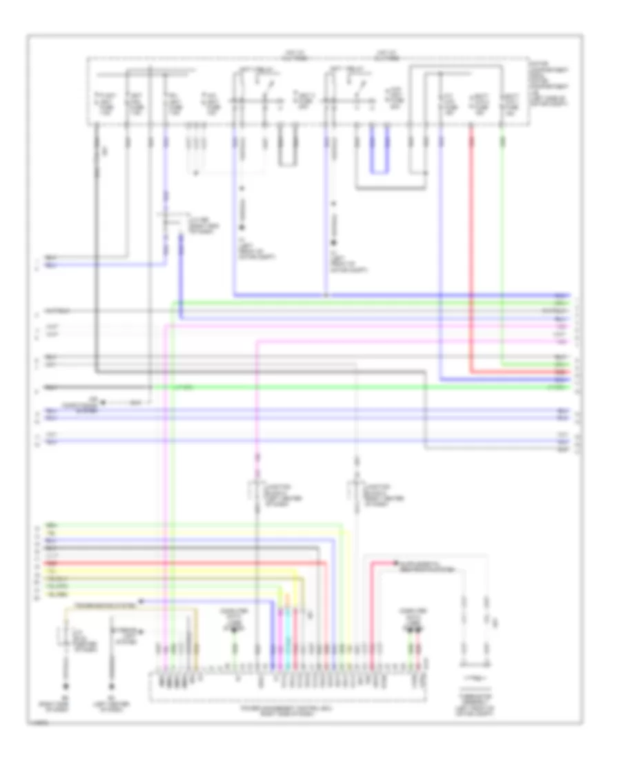 EV, Электросхема системы управления двигателем (3 из 9) для Toyota RAV4 2012