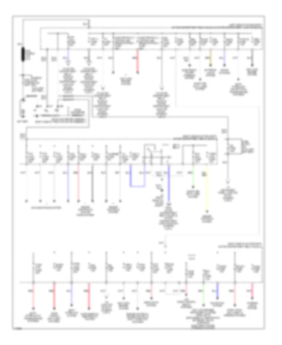 Power Distribution Wiring Diagram, EV (1 из 4) для Toyota RAV4 2012