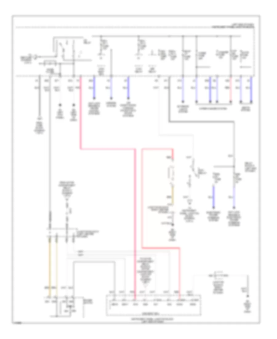 Power Distribution Wiring Diagram, EV (3 из 4) для Toyota RAV4 2012