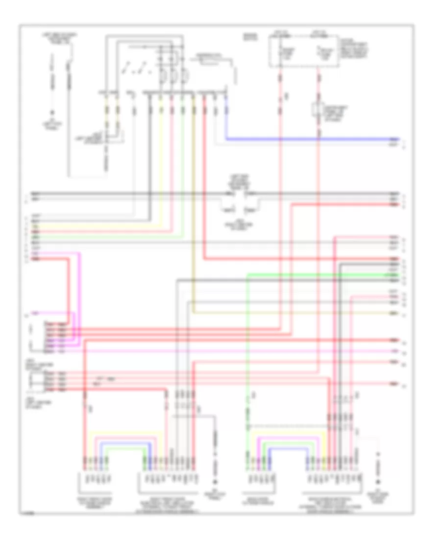 Power Door Locks Wiring Diagram, EV (3 из 4) для Toyota RAV4 2012