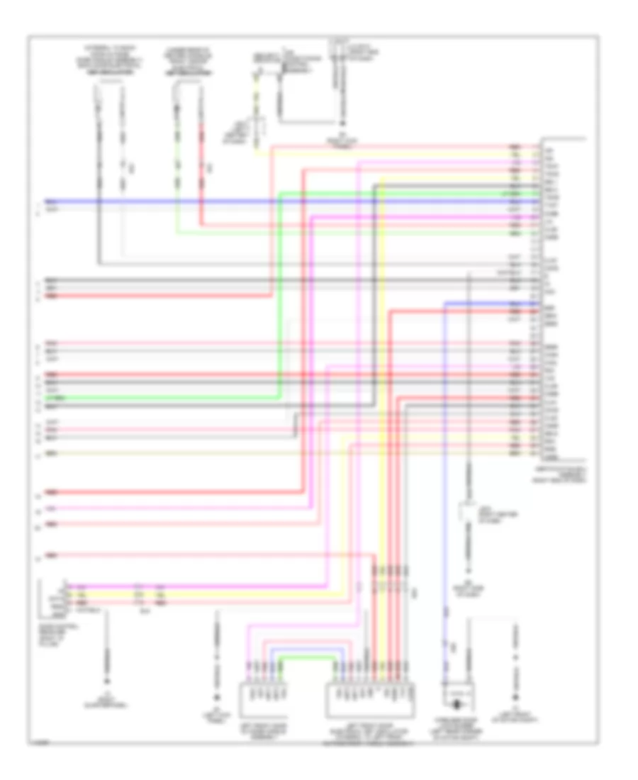 Power Door Locks Wiring Diagram, EV (4 из 4) для Toyota RAV4 2012