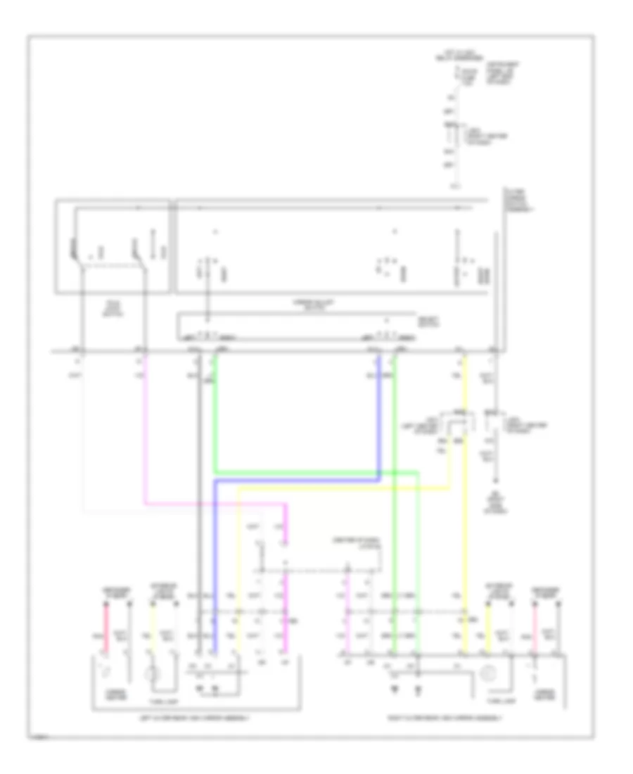 Power Mirrors Wiring Diagram, EV для Toyota RAV4 2012