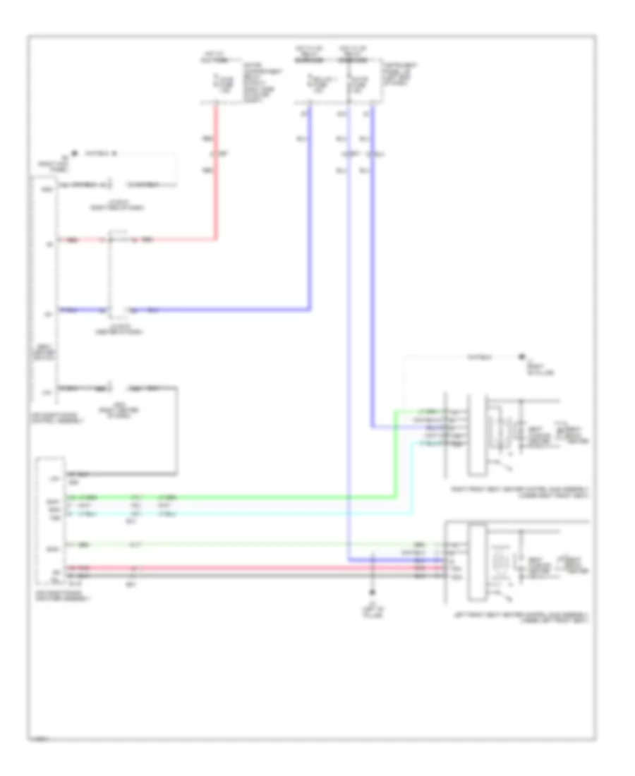 Heated Seats Wiring Diagram, EV для Toyota RAV4 2012