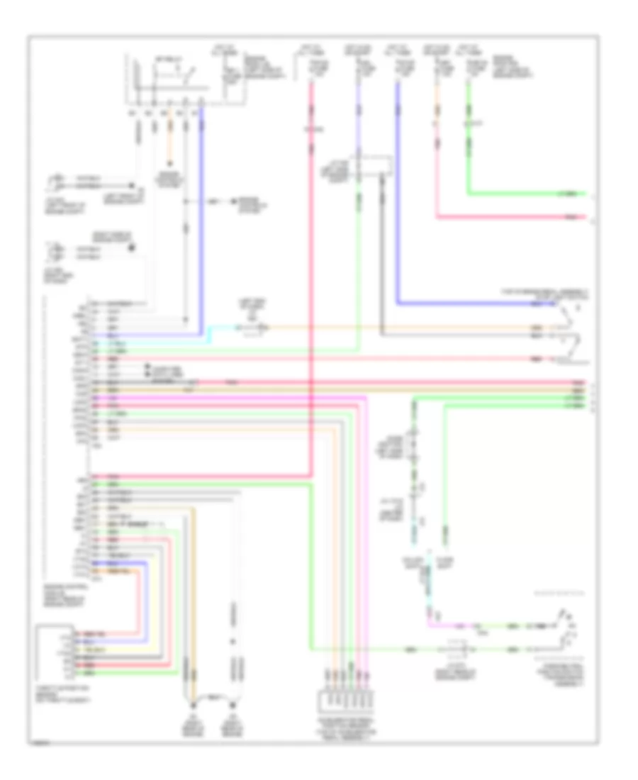 4.0L, Электросхема системы круизконтроля (1 из 2) для Toyota Tundra Limited 2014