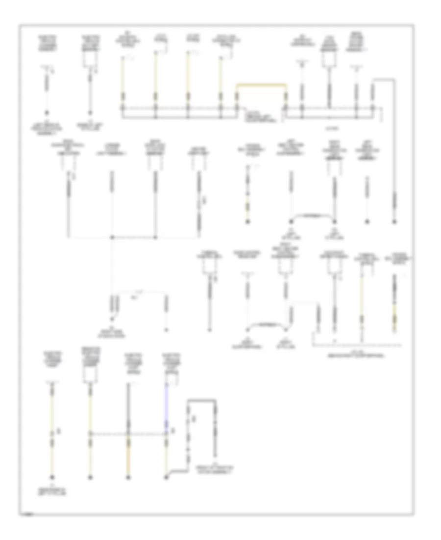 Ground Distribution Wiring Diagram, EV (4 из 4) для Toyota RAV4 EV 2012