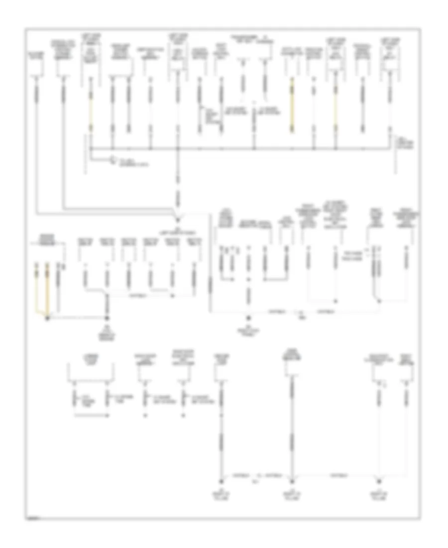 Электросхема подключение массы заземления, кроме EV (2 из 4) для Toyota RAV4 EV 2012