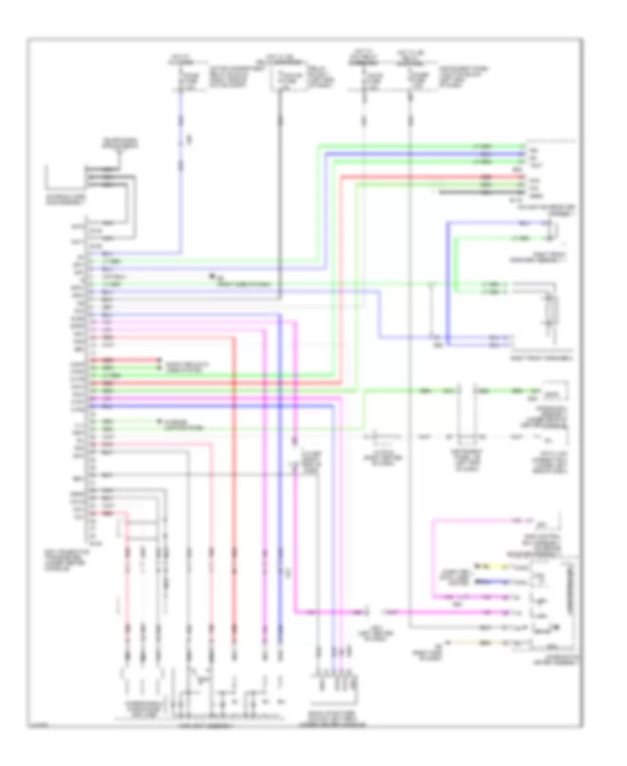 Электросхема системы Telematics для Toyota RAV4 EV 2012