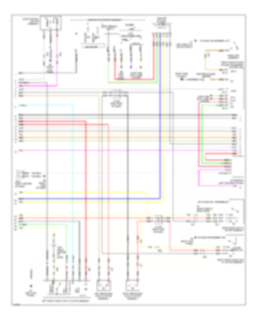 Power Door Locks Wiring Diagram, EV (2 из 4) для Toyota RAV4 EV 2012