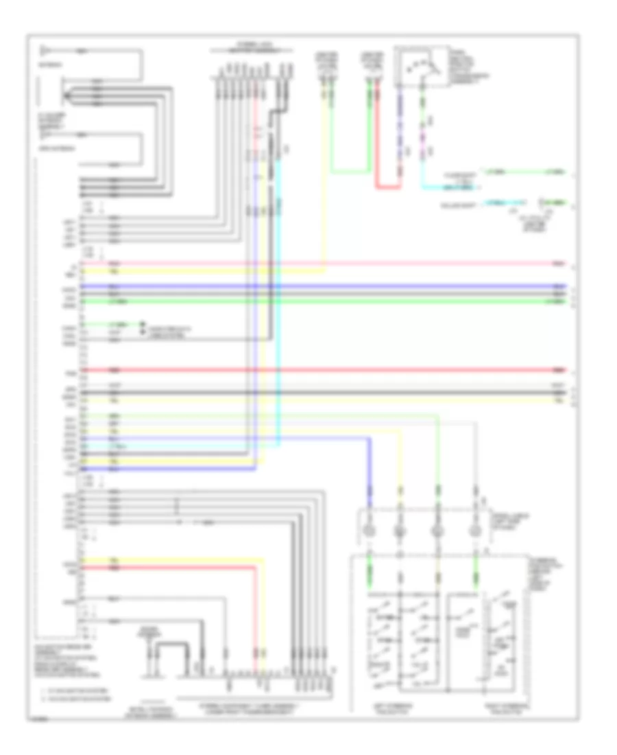 Navigation Wiring Diagram, withSeparate Amplifier & without JBL (1 из 4) для Toyota Tundra Platinum 2014