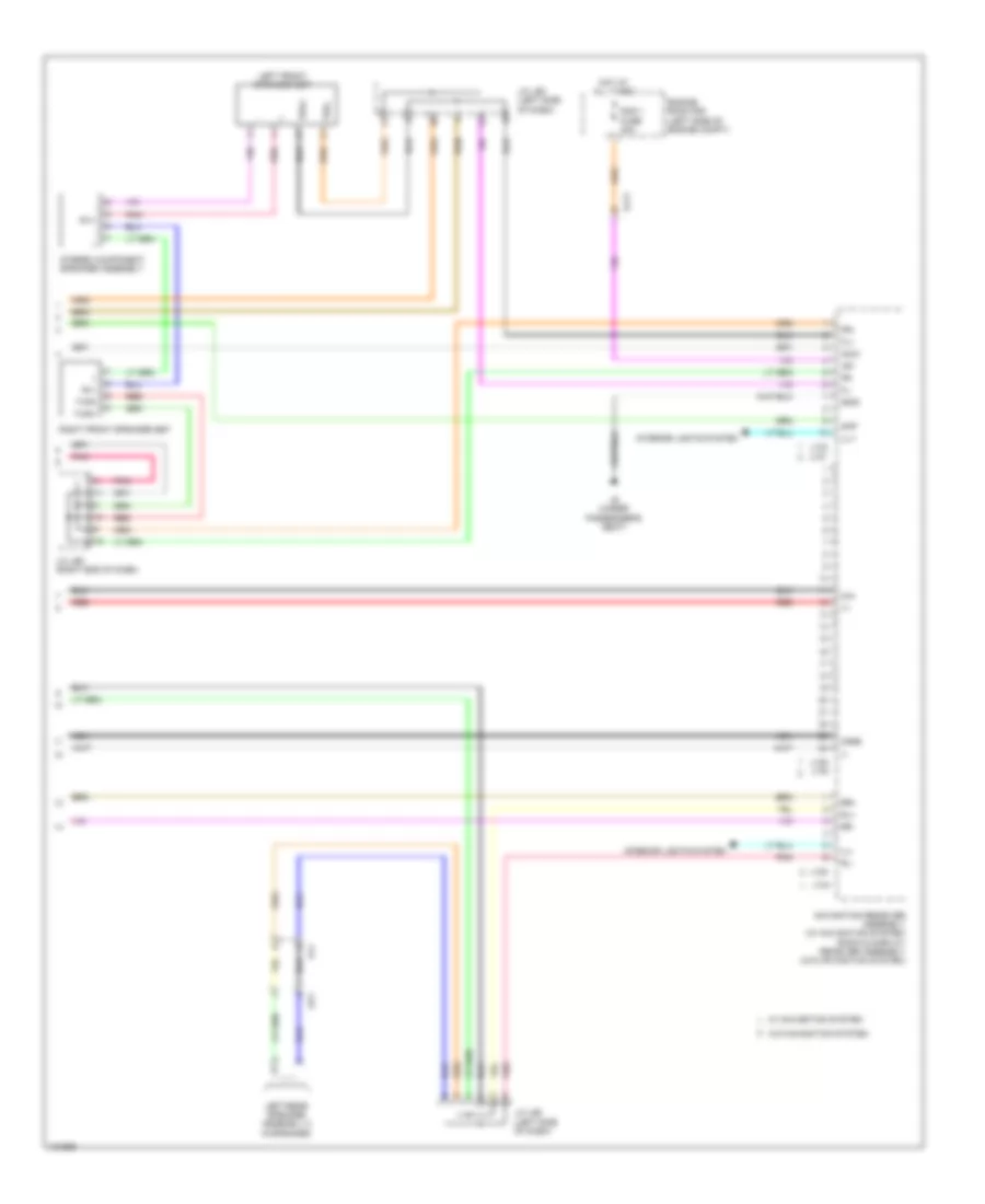 Navigation Wiring Diagram, withSeparate Amplifier & without JBL (4 из 4) для Toyota Tundra Platinum 2014