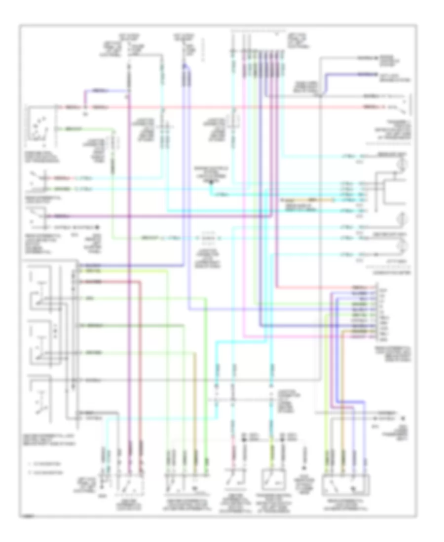 Center & Rear Differential Locks Wiring Diagram для Toyota Land Cruiser 2000