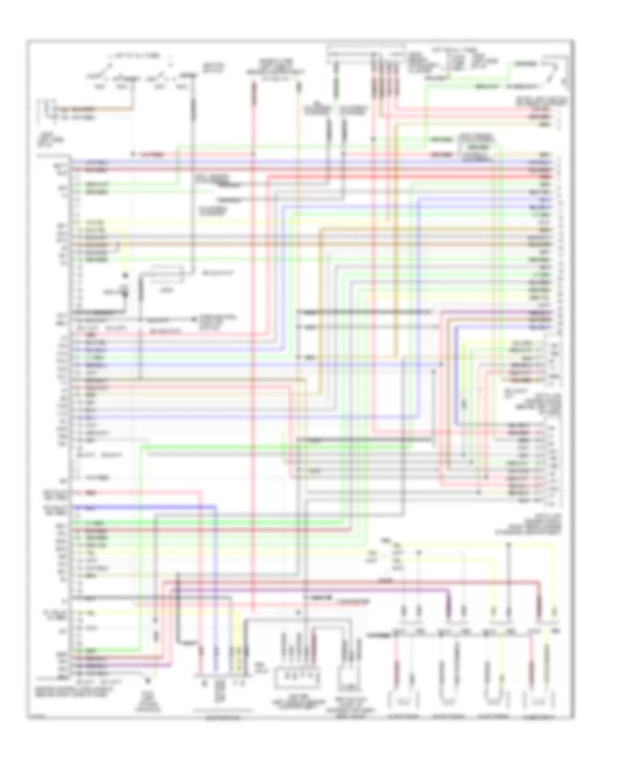 2.2L, Engine Performance Wiring Diagrams, A/T & California M/T (1 из 2) для Toyota Camry SE 1995