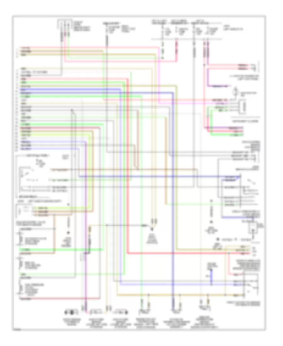 2.2L, Engine Performance Wiring Diagrams, A/T & California M/T (2 из 2) для Toyota Camry SE 1995