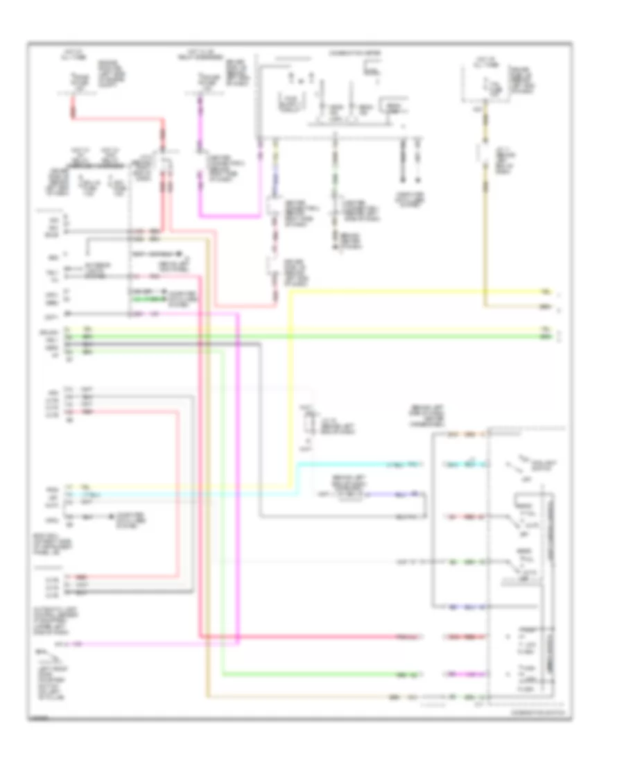 Электросхема фар и противотуманок, без DRL (1 из 2) для Toyota Prius Touring 2009